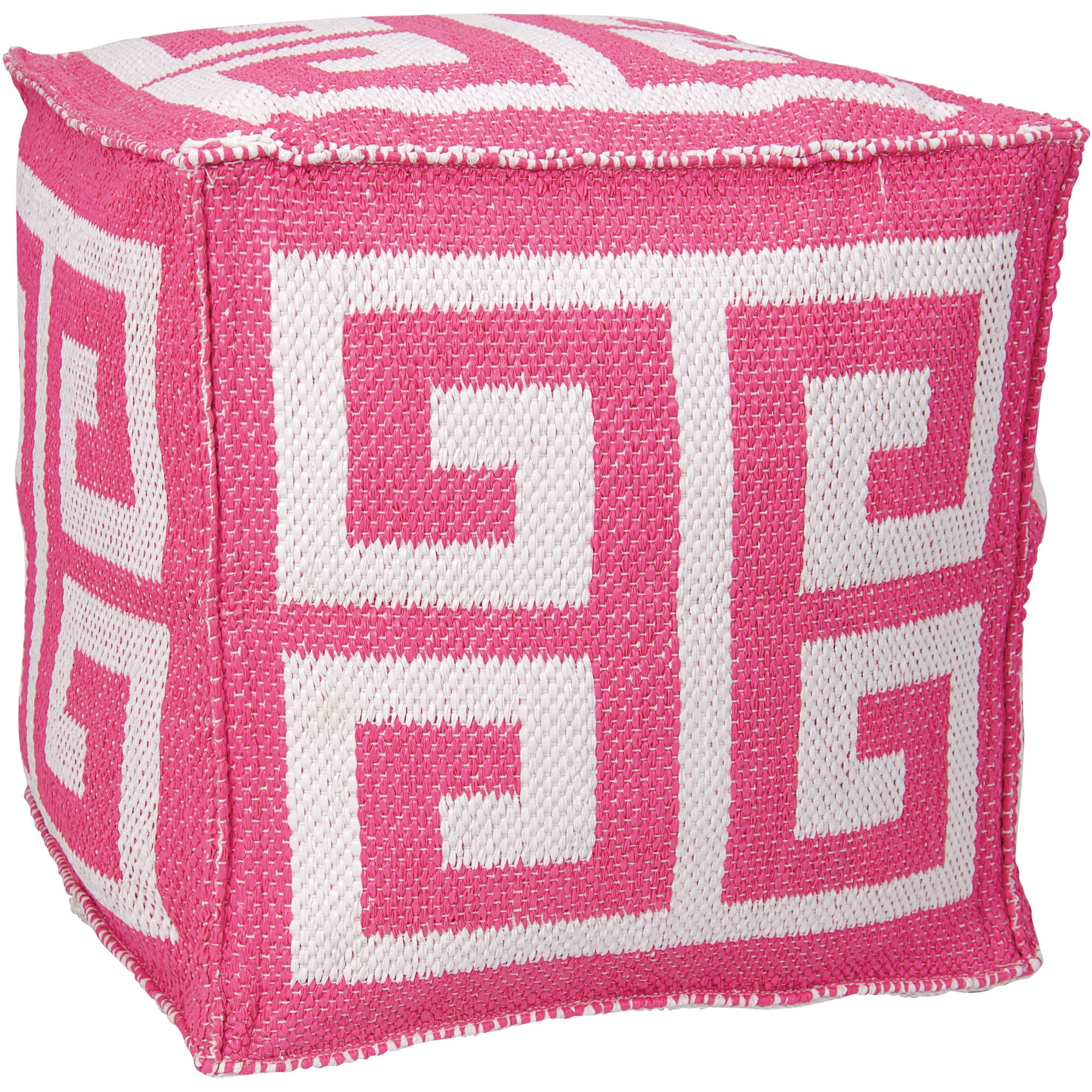 Nourison Outdoor Pillows Hot Pink Decorative Throw Pillow , 16X16X16