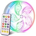 thumbnail image 1 of 1pcs Submersible LED Lights,Led Pool Lights,Pool Lights,With Remote Control Color Changing Lights Used for Swimming Pool,Aquarium,Bathtub,Pond,Vase Base,8*8*3.5cm, 1 of 5