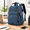 Blue, variant on Pink Large Yarn Storage Tote Backpack with USB Charging Port for Crochet and Knitting Projects