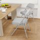 thumbnail image 5 of QinaQin Set de 2 sillas plegables de metal con asiento y respaldo acolchado, fáciles de guardar, ideales para casa, oficina, fiestas o uso interior y exterior, 5 of 6
