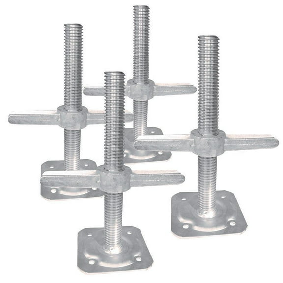 Metaltech Adjustable Leveling Jacks, 4-Pk., For Baker-Style Scaffolding, Model# I-IBSJP12H4