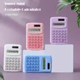 thumbnail image 2 of Small Solar Calculator Portable Calculator Cute 8 Digits LCD Electronic Calculator Home Office Primary School Teaching Supplies, 2 of 9