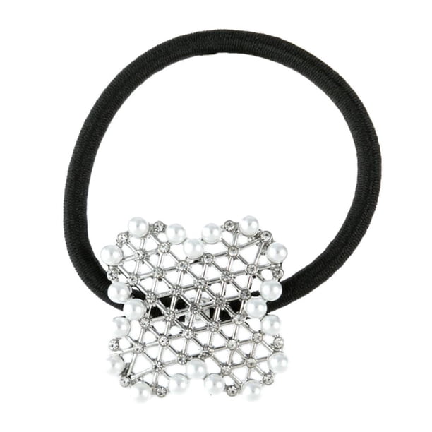 Lazo para El Cabello Banda para El Cabello Cola Elástica Cabello Banda Pequeña Accesorios para El Cabello Hechos de Plata Yinane Bandas para el cabello de las mujeres