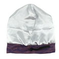 thumbnail image 5 of Yesbay Cap Lightweight Breathable Adjustable Satin Lined Sleep Slouchy Cap for Women Hair Cover Bonnet,Purple, 5 of 8