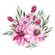 thumbnail image 1 of QCF91 serie Rosa pegatina de ramo de Navidad calcomanía de celebración calcomanía de decoración de habitación, 1 of 3