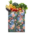 thumbnail image 1 of Floral and Skull Foldable Shopping Bag - Durable & Spacious Eco-Friendly Grocery Tote, 1 of 5