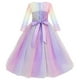 thumbnail image 3 of Vestido IBTOM CASTLE Rainbow-Purple Floral Encaje 7-8 Años, 3 of 6