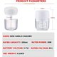 thumbnail image 4 of Nvzi Picadora de ajo eléctrica mini USB portátil, procesador de alimentos, picadora de ajo, picadora para carne y verduras, sin BPA (1 taza, blanca), 4 of 5