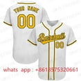 thumbnail image 1 of New Style Custom Baseball Jersey Team Training Uniform Printing Add Own Name Number Softball Sports White Green Men Ladies/Kids, 1 of 7