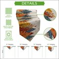 thumbnail image 5 of Fall Forest Table Runner Linen Burlap Table Runner 48 Inches Long Orange Blue Trees Maple Leaf Thanksgiving Dresser Scarves for Kitchen Island Coffee Dining Room Party Holiday Decoration 13"x48", 5 of 8