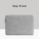 thumbnail image 1 of Funda para computadora portátil, cuero, impermeable, bolsa para computadora portátil, cremallera, funda para computadora a prueba de golpes, gris, 15 pulgadas Vogacara EL002886-08, 1 of 2