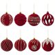 thumbnail image 2 of 4 bolas navideñas de color rojo vino de 8 cm para colgar en el árbol de Navidad, decoración de Año Nuevo para el hogar, 2 of 5