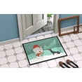 thumbnail image 2 of Black Tan Dachshund Snowman Christmas Door Mat, 2 of 2