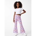 thumbnail image 4 of Girls Flare Pants, AI Digital Print Bell Bottoms,All-Season Sizes 3-13Y, 4 of 6