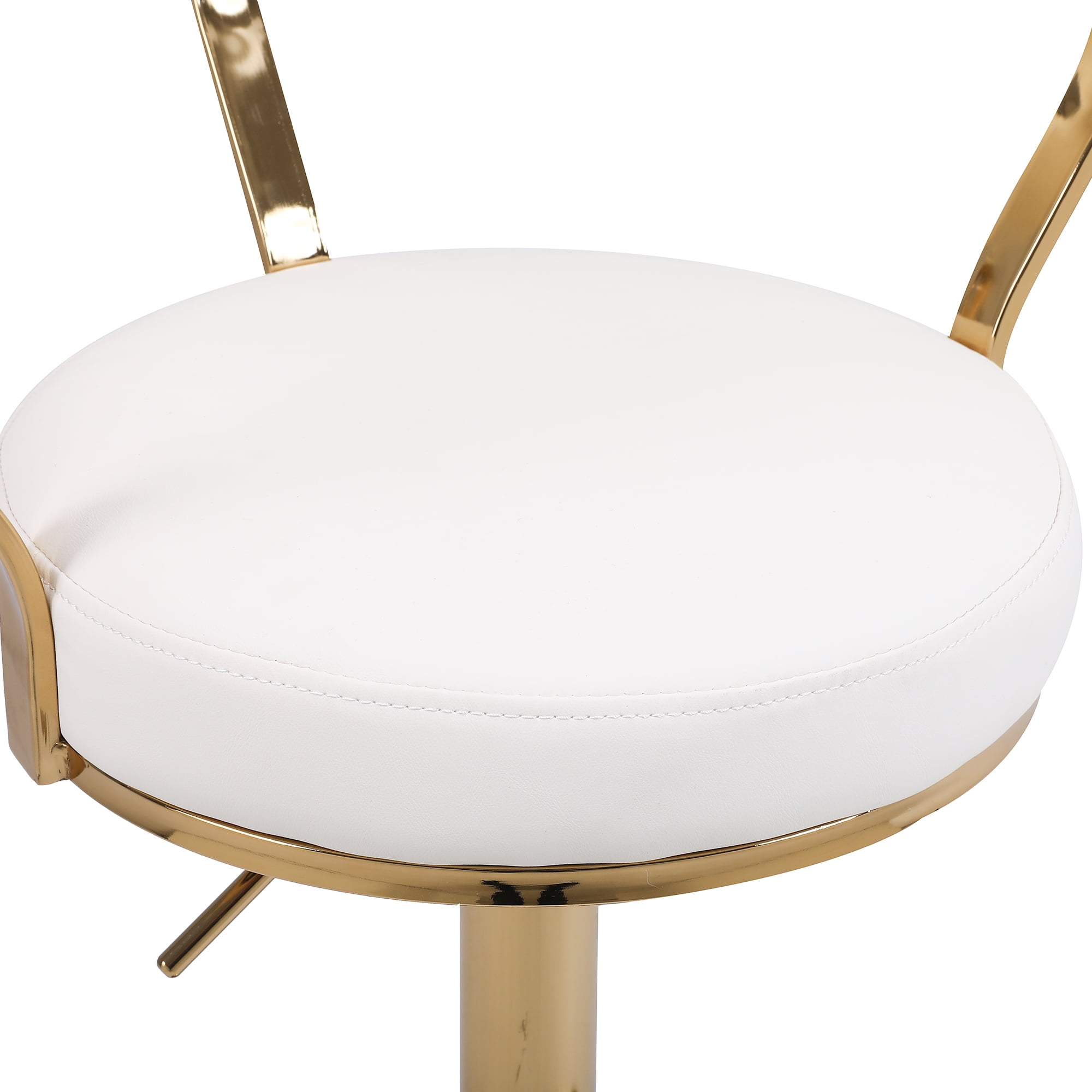Kadyn Adjustable Counter Height Swivel Barstools with Back and Footrest for Home, Beige, 1PCS Kadyn Adjustable Counter Height Swivel Barstools with Back and Footrest for Home, Beige, 1PCS