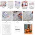 thumbnail image 3 of Paint By Numbers Kit for Adults Beginner - DIY Autumn Pumpkins Striped Background Canvas Painting Kits for Adults, Frameless Paint By Number for Adults for Home Wall Decor 16x20 Inch, 3 of 7