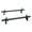Black, variant on AA-Racks Model ADX32-TR Aluminum 2 Bar (60") Utility Drilling Van Roof Rack System with Ladder Stopper Gloss White, Fits: Transit Connect 2008-13 (ADX32-60(2)-WHT-TR)