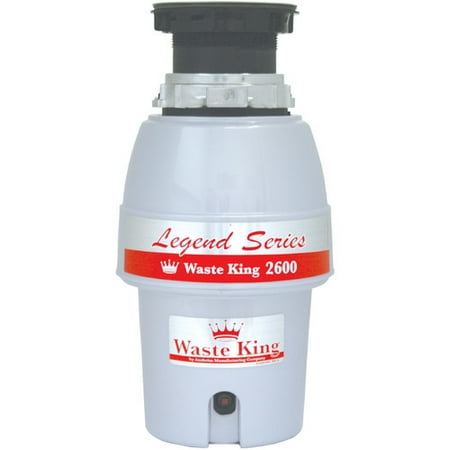 Waste King Food Waste Disposer, L-2600 1/2 HP, EZ-Mount