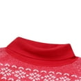 thumbnail image 5 of FNNMNNR Women Christmas Knitting Tops Long Sleeve Stand Neck Cartoon Running Loose Shirt, 5 of 6