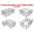 thumbnail image 3 of 48" Extra Large Guinea Pig Rabbit Habitat Playpen Hamster Critters Center Divider Access Door Mouse Mice Gerbil Hedgehog Bunny Enclosure with Canvas Bottom, 3 of 11