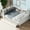 White, variant on MODERNLUXE Wood Full Size Platform Bed with Upholstered Headboard and Storage Cabinet, Drawers and Shelves, White