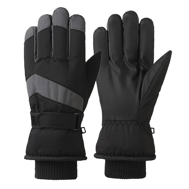 Gants d'Hiver Imperméables pour Ski Neige Chauds pour Femmes Hommes, Adaptés pour Course Conduite Cyclisme