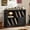 Black, variant on LELELINKY Large Record Player Stand Holds 450 Albums, 39" Farmhouse Wood Storage Cabinet with Barn Doors for Living Room, Green