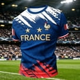 thumbnail image 2 of Soccer Cup 2026 Jersey for Men, Crew Neck Short Sleeve France Rooster & Stars Graphic Tee - Soft Cotton Blend Fan Top for Match Day & Stadium Dark Blue S, 2 of 6