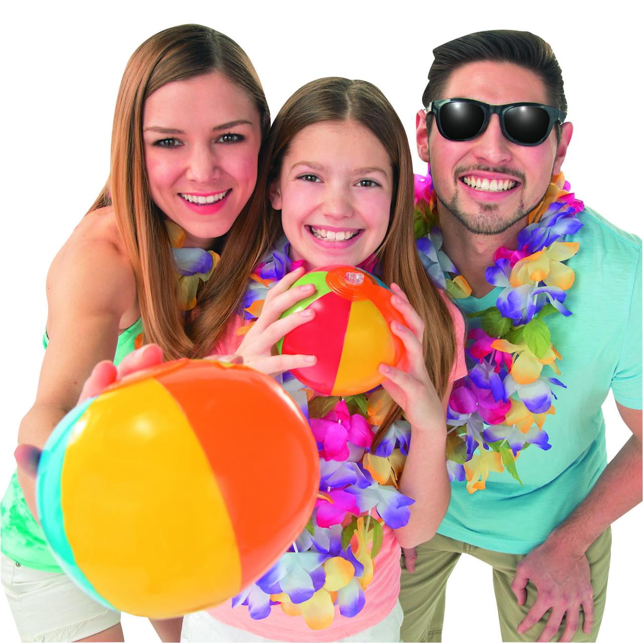 Fun Express Mini Bulk Beach Balls (Set of 50) Outdoor, Pool and Beach Toys for Kids