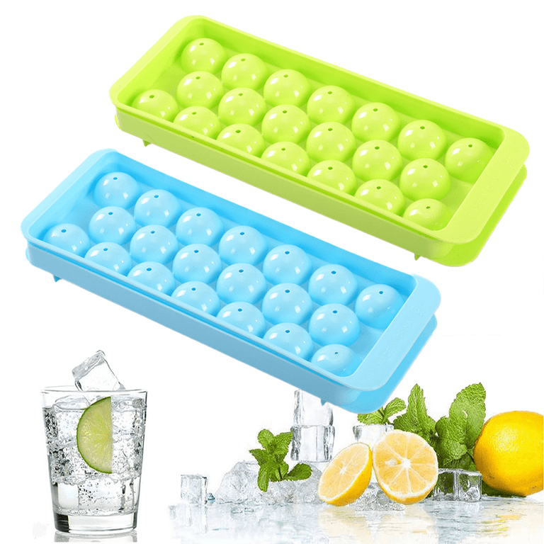 Small Round Ice Cube Tray ，Easy Release Circle Ice Cube，for Cocktail,  Whiskey, Coffee