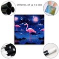 OWNSERIES Starry Sky Flamingo Pattern Canvas Wall Art Paintings for