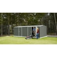 thumbnail image 3 of Absco AB1118 20 x 10 ft. Workshop Metal Shed - Woodland Gray, 3 of 12