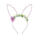thumbnail image 2 of Diadema con Orejas de Conejo, Decoración para Pascua, Simulación de Orejas de Conejo, Diadema con Flores para El Pelo., 2 of 6