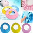 thumbnail image 1 of Baby Shampoo Bathing Caps Adjustable Soft Adjustable Hat Elastic Ear Eye Protection Hair Wash Head Cover for Toddler Infant Kids Pink, 1 of 8
