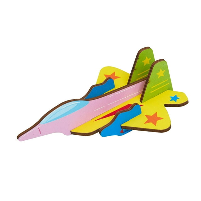 Rompecabezas de inserción de madera, juguetes educativos de juego divertido, modelo de manualidades de juguete DIY para niñas, niños, niños pequeños, Plano