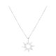 thumbnail image 1 of Collar con colgante de sol para mujeres y niñas, de acero inoxidable, hueco, para clavícula, joyería (1 unidad), 1 of 5