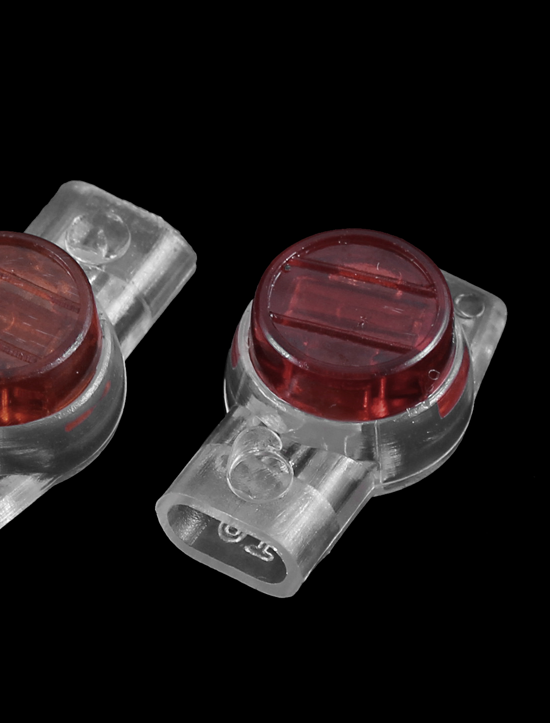 40 Pcs Data Phone Wire Splice 3 Ports UR Connectors Red Clear Walmart