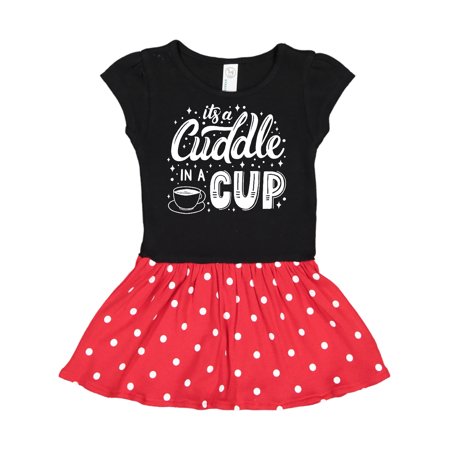 

Inktastic It s a Cuddle in a Cup with Stars and Mug Gift Toddler Girl Dress