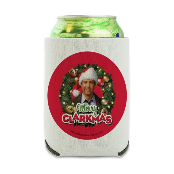 Christmas Vacation Merry Clarkmas Can Cooler - Drink Sleeve Hugger Collapsible Insulator - Beverage Insulated Holder