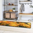 thumbnail image 5 of Dreamtimes Autumn Yellow Flowers Hallway Runner Rug 2'x6' Kitchen Rug with Rubber Backing Fall Floral Non Slip Entryway Rug Runner Washable Soft Area Rug for Hallway Bedroom Kitchen Decor, 5 of 6