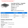 thumbnail image 2 of Front Cabin Air Filter 1 - Compatible with 2020 - 2022 Cadillac XT6 - Autopart Premium, 2 of 2