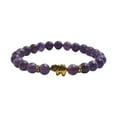 thumbnail image 3 of Pulsera elástica Hugo de piedra para hombre y niña Violeta, 3 of 9