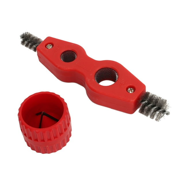 Copper Pipe Cleaner Reamer, Excellent Bristles Plastic Main Part Alloy