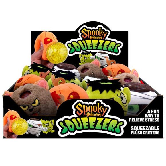 Shawshank LEDz 9074540 Spooky Halloween Squeeze Toy - Fabric, Assorted - Pack of 12
