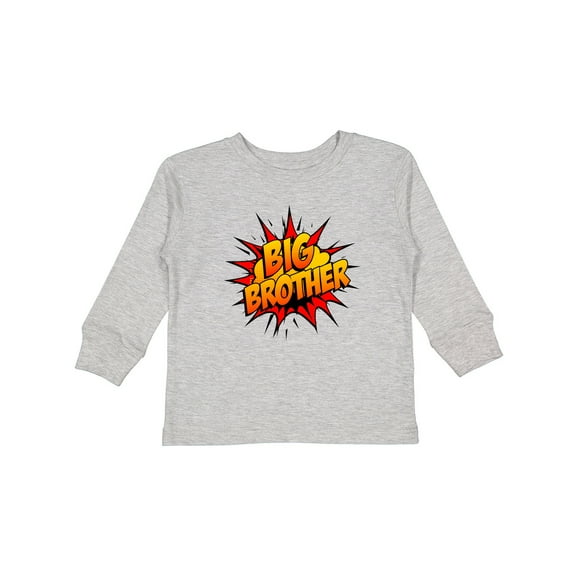 Inktastic Big Brother Super Hero Boys Long Sleeve Toddler T-Shirt