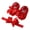 Red, variant on Baby Girl Net Yarn Bowknot Princess Shoes Toddler Soft Sole Walking Shoes Headband Set