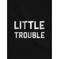 thumbnail image 4 of Dad & Baby Matching Set Big / Little Trouble Funny Father's Day Gifts For Dad Dad Black XXX-Large / Baby Black NB (0-3M), 4 of 4