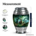 thumbnail image 2 of KARYLIZ Small Deer Urn - Cremation Urn for Human Ashes - Urns for Ashes for Women - Small Green Forest Cremation for Ashes Adult Male - Memorial Tribute - Mini Funeral (Combo 10" & 3", 5Pc), 2 of 2
