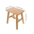 thumbnail image 4 of Taburete de madera pequeño, taburete para cambiar zapatos, taburete de pesca, banco de madera para niños, adultos, baño, cocina y dormitorio., 4 of 8