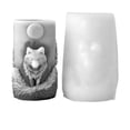 thumbnail image 1 of zhangmingg Wolf Silicone Candle for DIY Crafting Rectangular Wax Animal Design Candle Making Kit, 1 of 3